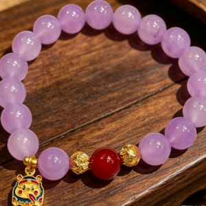 D51 Bead Bracelet: Purple Qi Rising from the East