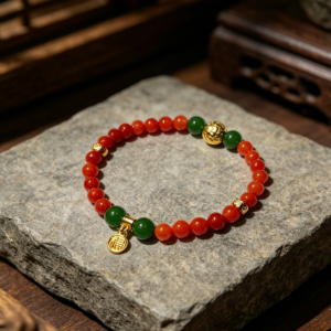 D226 Red Glimmer – Starry Ring Bracelet