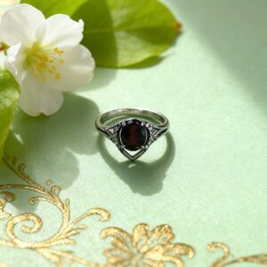 H155 Crimson Rhyme Flowing Light Ring