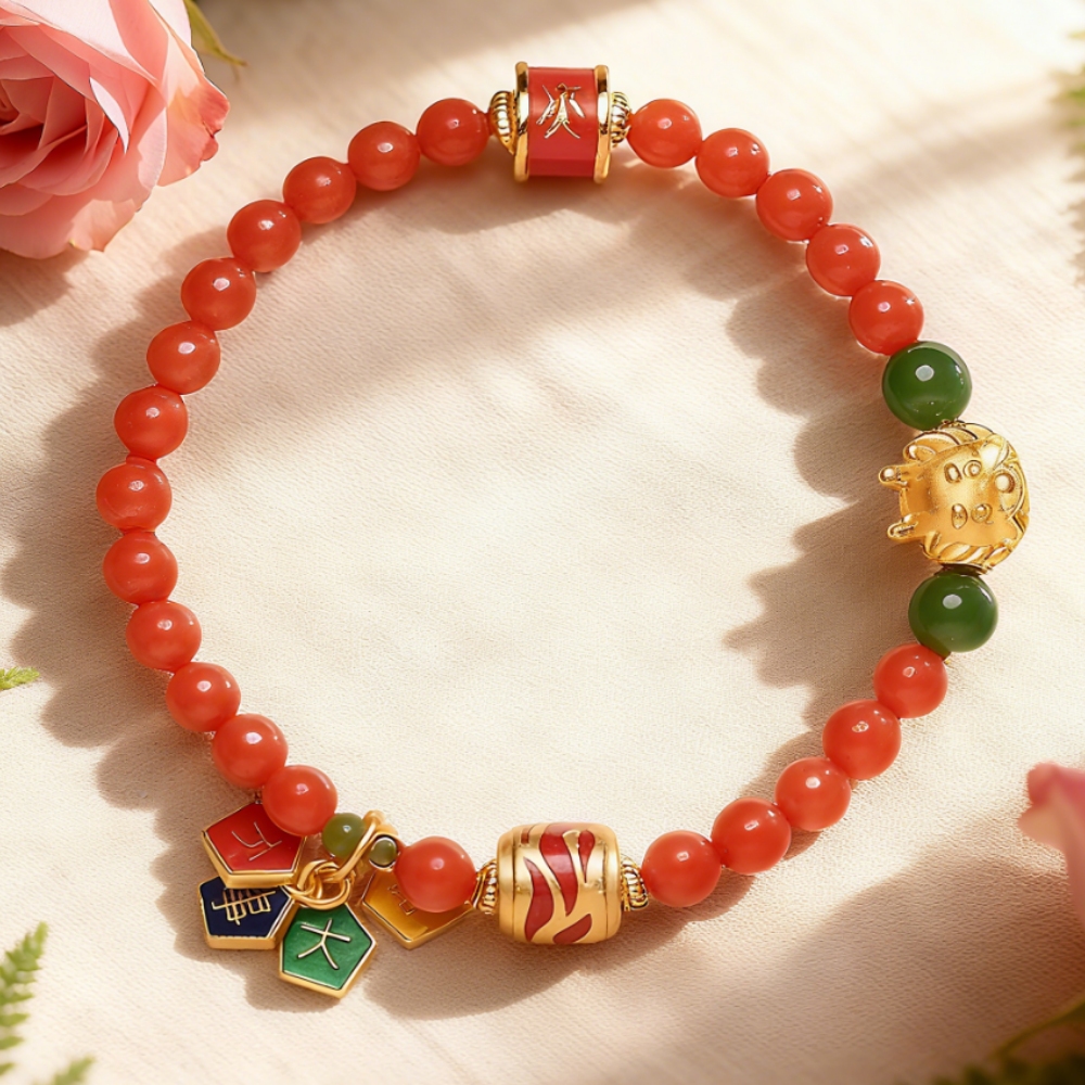 H163 Bracelet: Dragon Element – Fire